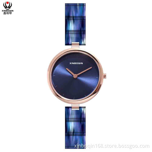 XINBOQIN Dropshipping Women OWN Brand Quartz Acetate Watch